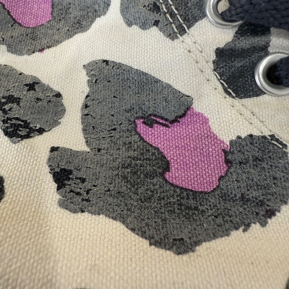 Converse All Star Chuck Taylor High Top Cheetah Pink Black Beige Womens Sz 8 - Picture 16 of 16